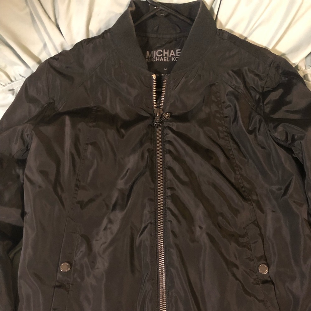 Black bomber jacket
